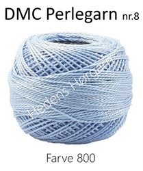 DMC Perlegarn nr. 8 farve 800